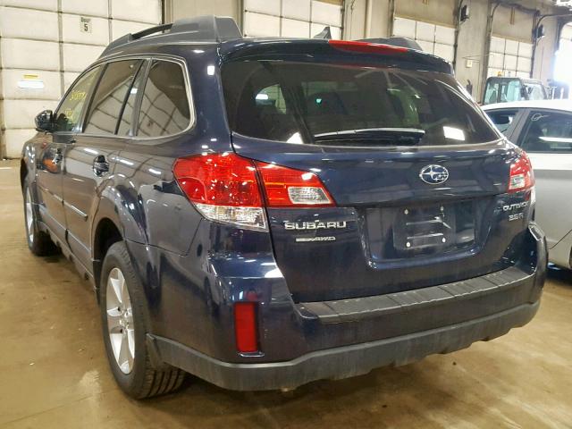 4S4BRDKC4D2319176 - 2013 SUBARU OUTBACK 3. BLUE photo 3