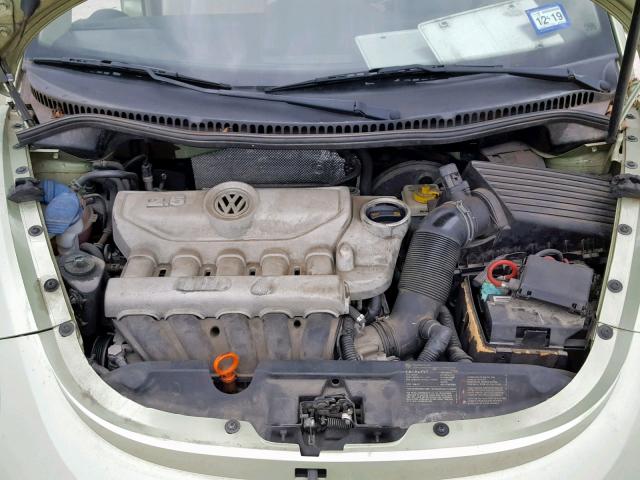 3VWPW31C68M507370 - 2008 VOLKSWAGEN NEW BEETLE მწვანე ფოტო 7