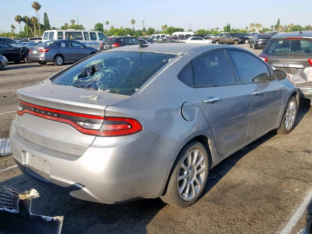 1C3CDFFA1GD820941 - 2016 DODGE DART SXT S GRAY photo 4