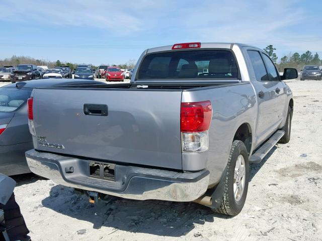 5TFEY5F19CX127238 - 2012 TOYOTA TUNDRA CRE SILVER photo 4