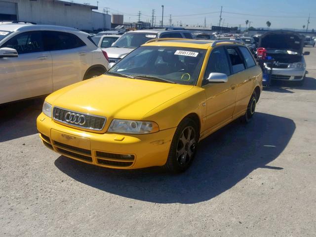 WAUXD68D91A119767 - 2001 AUDI S4 AVANT Q YELLOW photo 2