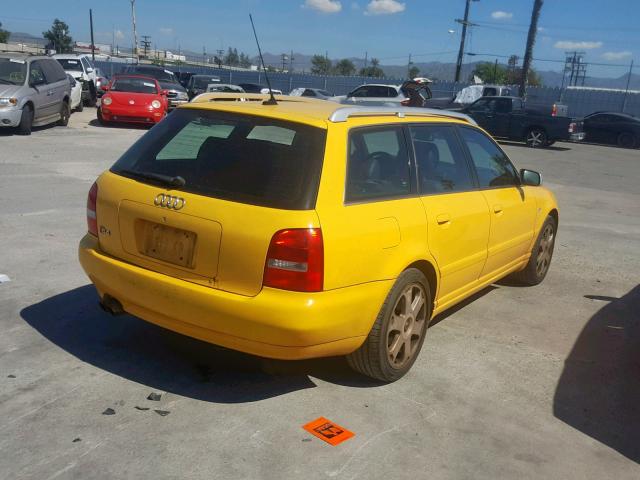 WAUXD68D91A119767 - 2001 AUDI S4 AVANT Q YELLOW photo 4