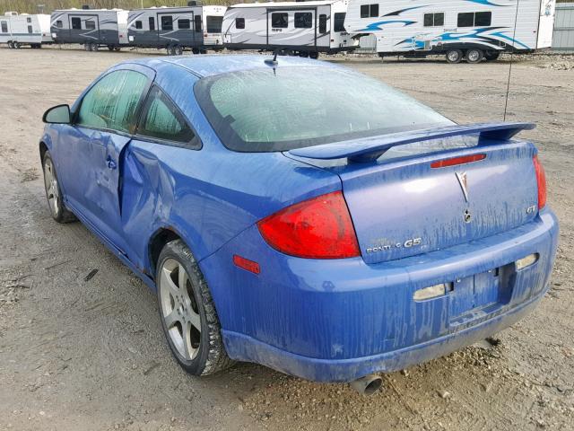 1G2AN18B787316150 - 2008 PONTIAC G5 GT BLUE photo 3