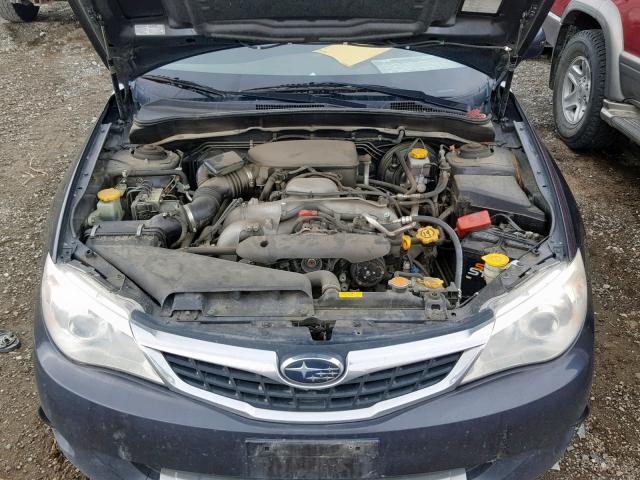 JF1GH63699H821497 - 2009 SUBARU IMPREZA OU BLACK photo 7