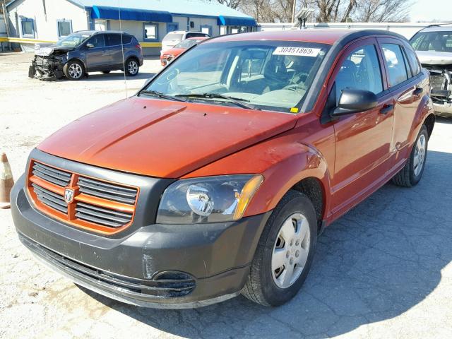 1B3HB28BX7D137529 - 2007 DODGE CALIBER ORANGE photo 2