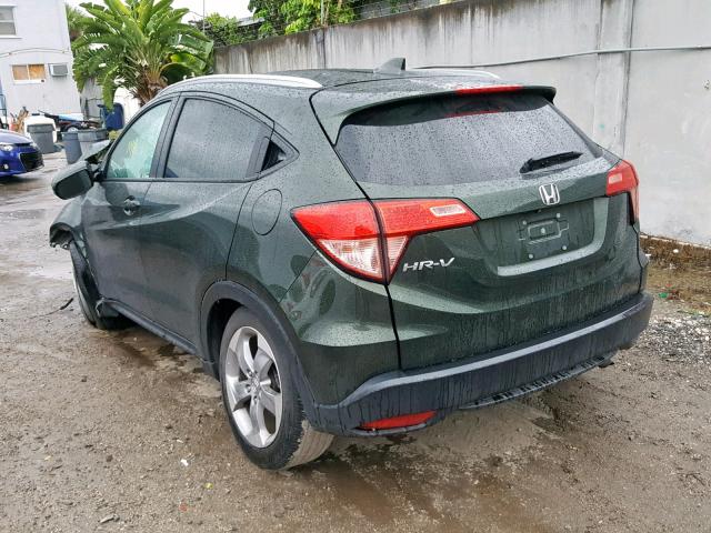 3CZRU5H7XHM705725 - 2017 HONDA HR-V EXL GREEN photo 3