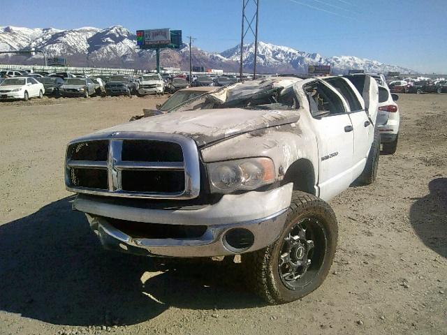 3D7KU28C74G193598 - 2004 DODGE RAM 2500 S WHITE photo 2