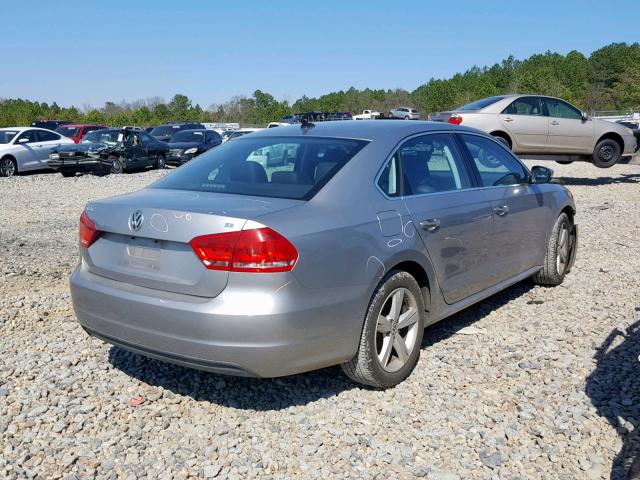 1VWBP7A35DC064686 - 2013 VOLKSWAGEN PASSAT SE SILVER photo 4