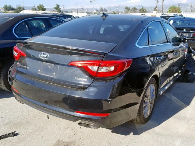 5NPE34AF6FH013662 - 2015 HYUNDAI SONATA SPO BLACK photo 4