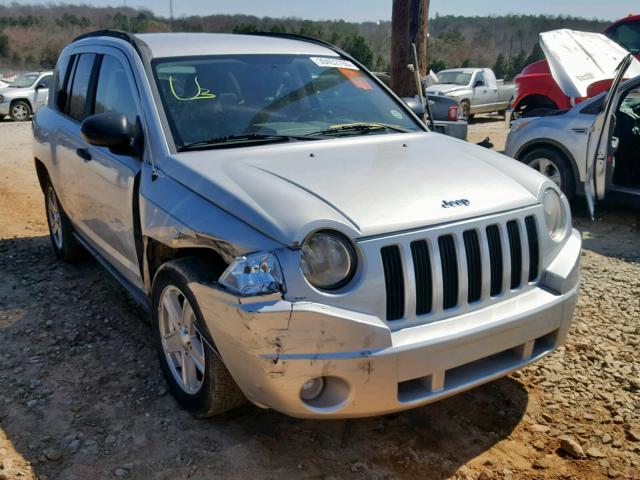 1J8FT47W67D124451 - 2007 JEEP COMPASS SILVER photo 1