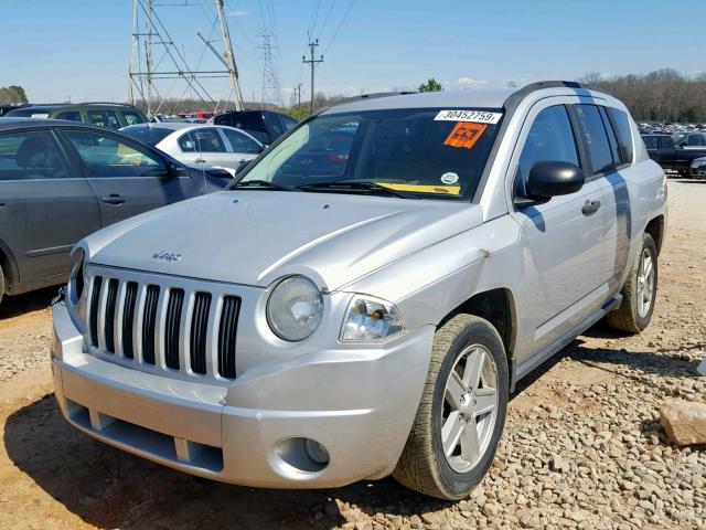 1J8FT47W67D124451 - 2007 JEEP COMPASS SILVER photo 2