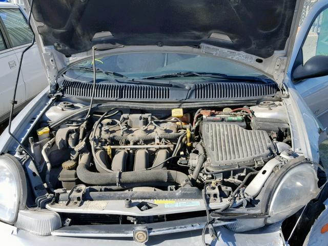 1C3ES46C01D232329 - 2001 CHRYSLER NEON SILVER photo 7