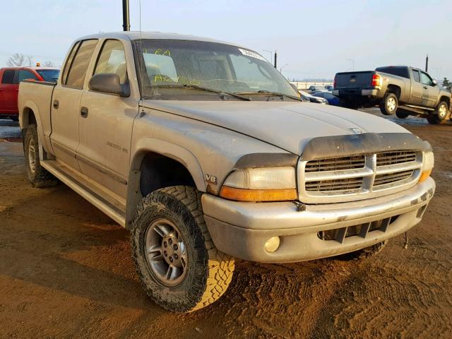 1B7GG2AN2YS647046 - 2000 DODGE DAKOTA QUA SILVER photo 1