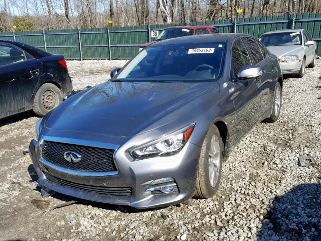 JN1BV7AR8FM394321 - 2015 INFINITI Q50 BASE SILVER photo 2