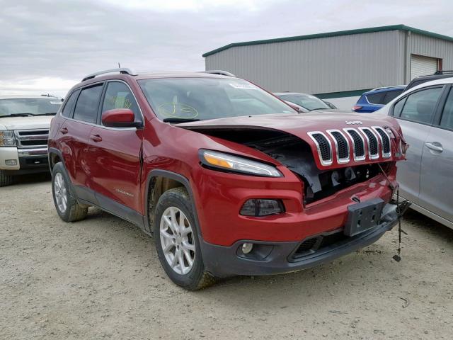 1C4PJMCB2GW345571 - 2016 JEEP CHEROKEE L RED photo 1