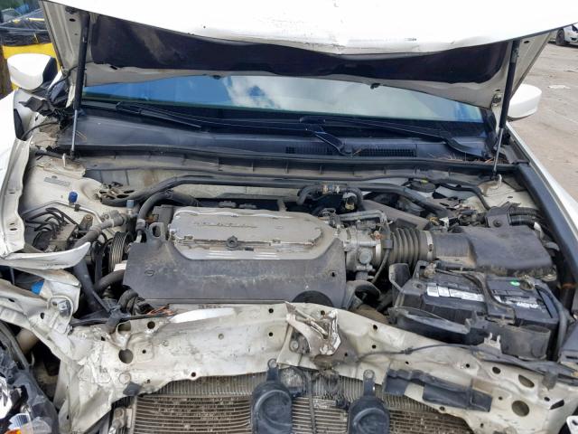 1HGCP36868A030487 - 2008 HONDA ACCORD EXL WHITE photo 7