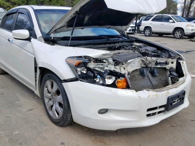 1HGCP36868A030487 - 2008 HONDA ACCORD EXL WHITE photo 9