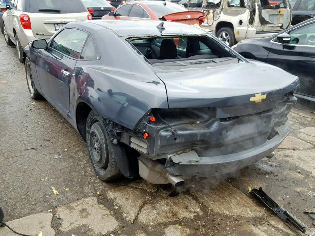 2G1FA1ED9B9129140 - 2011 CHEVROLET CAMARO LS GRAY photo 3