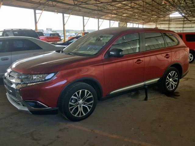 JA4AD2A37HZ058296 - 2017 MITSUBISHI OUTLANDER RED photo 2