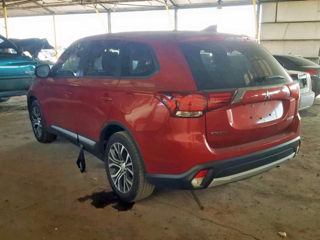 JA4AD2A37HZ058296 - 2017 MITSUBISHI OUTLANDER RED photo 3