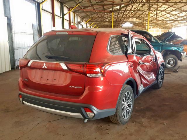 JA4AD2A37HZ058296 - 2017 MITSUBISHI OUTLANDER RED photo 4