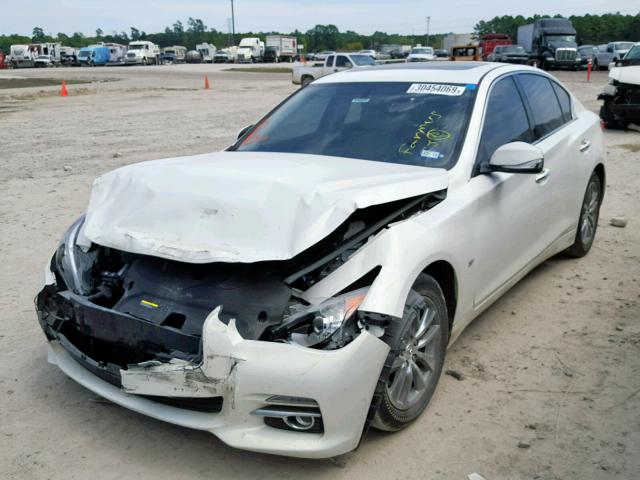 JN1BV7AP0FM342003 - 2015 INFINITI Q50 BASE WHITE photo 2