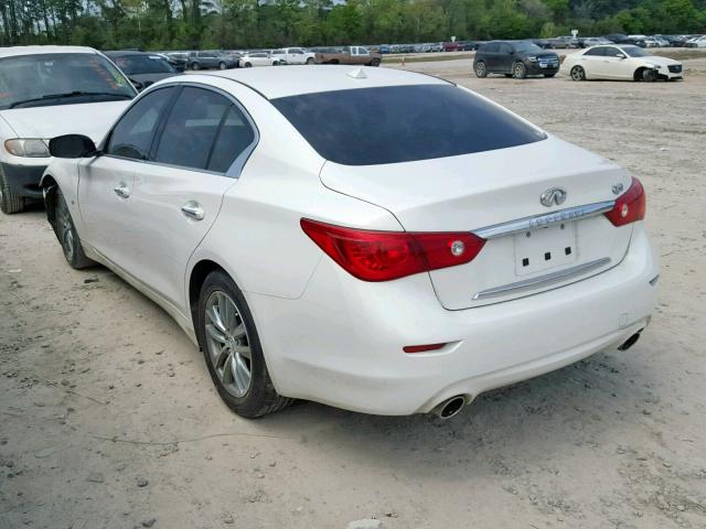 JN1BV7AP0FM342003 - 2015 INFINITI Q50 BASE WHITE photo 3