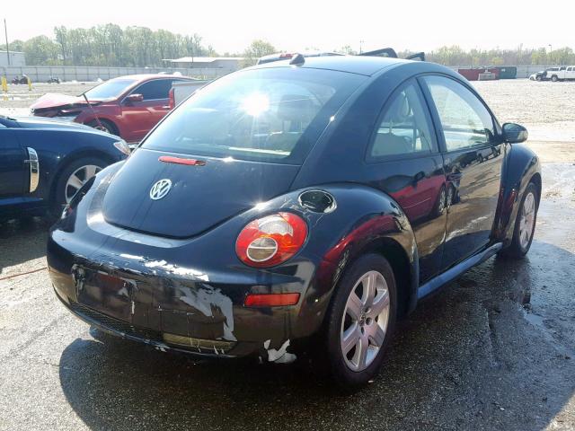 3VWRW31C07M510661 - 2007 VOLKSWAGEN NEW BEETLE შავი ფოტო 4