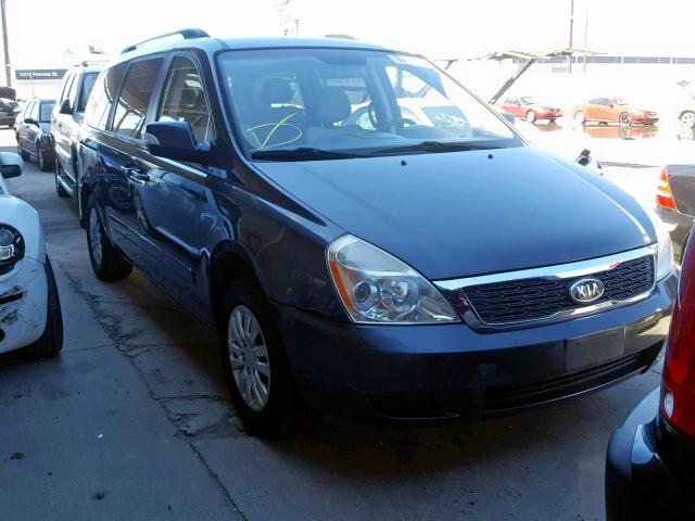 KNDMG4C70C6468809 - 2012 KIA SEDONA LX BLACK photo 1