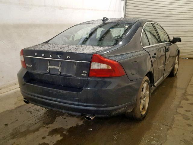 YV1AH992891101598 - 2009 VOLVO S80 T6 BLUE photo 4