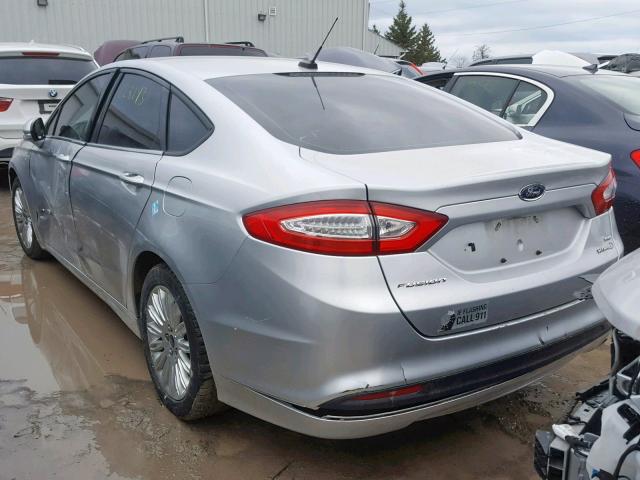 3FA6P0LU2DR373914 - 2013 FORD FUSION SE WHITE photo 3