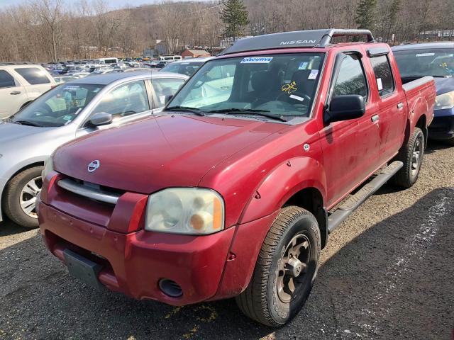 1N6ED27Y64C460668 - 2004 NISSAN FRONTIER C RED photo 2