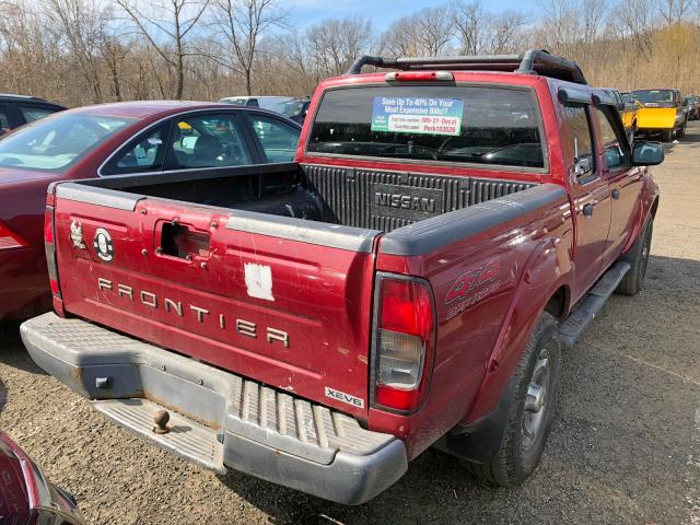 1N6ED27Y64C460668 - 2004 NISSAN FRONTIER C RED photo 3