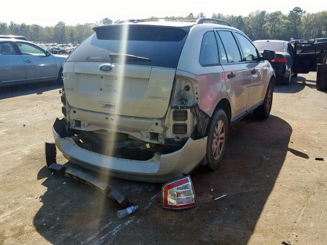 2FMDK36C67BB55249 - 2007 FORD EDGE SE BEIGE photo 4