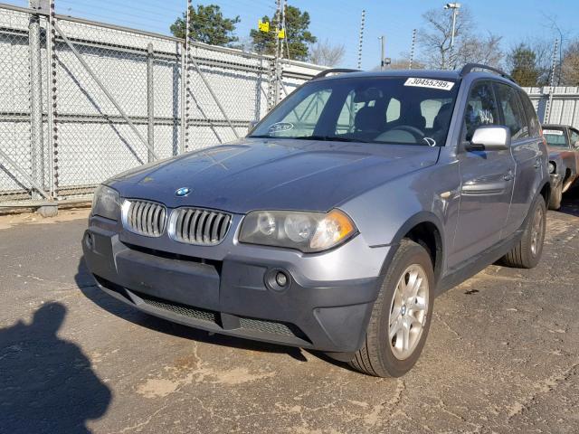 WBXPA73424WB23746 - 2004 BMW X3 2.5I GRAY photo 2