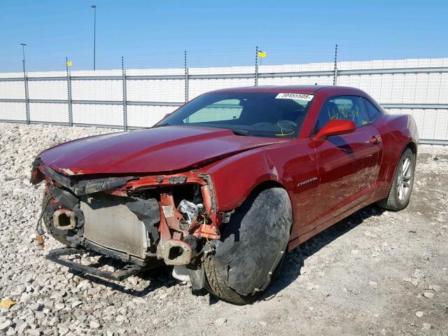 2G1FA1E3XE9220316 - 2014 CHEVROLET CAMARO LS RED photo 2