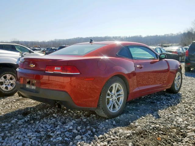 2G1FA1E3XE9220316 - 2014 CHEVROLET CAMARO LS RED photo 4