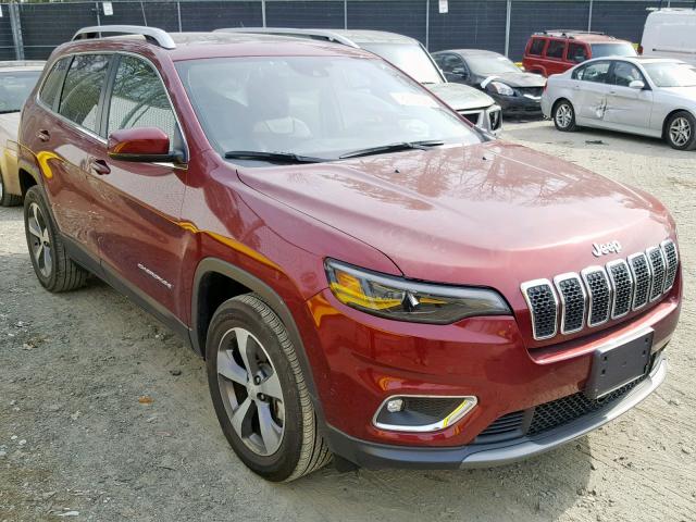 1C4PJMDX7KD113059 - 2019 JEEP CHEROKEE L MAROON photo 1