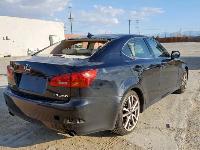 JTHBK262375028653 - 2007 LEXUS IS 250 BLACK photo 4