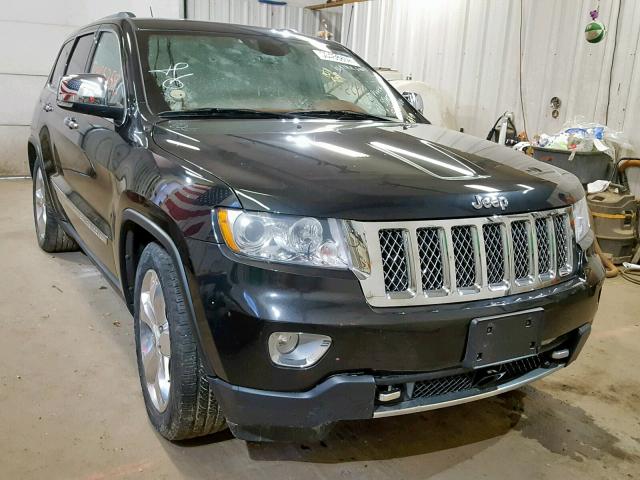 1C4RJFCG3CC317550 - 2012 JEEP GRAND CHER BLACK photo 1