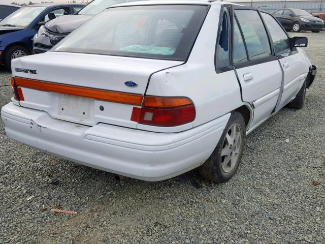 1FASP14J8SW316670 - 1995 FORD ESCORT LX WHITE photo 4