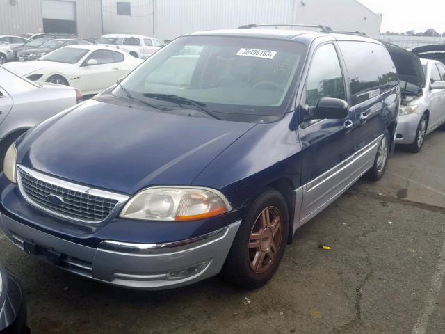 2FMDA534X1BA08936 - 2001 FORD WINDSTAR S BLUE photo 2