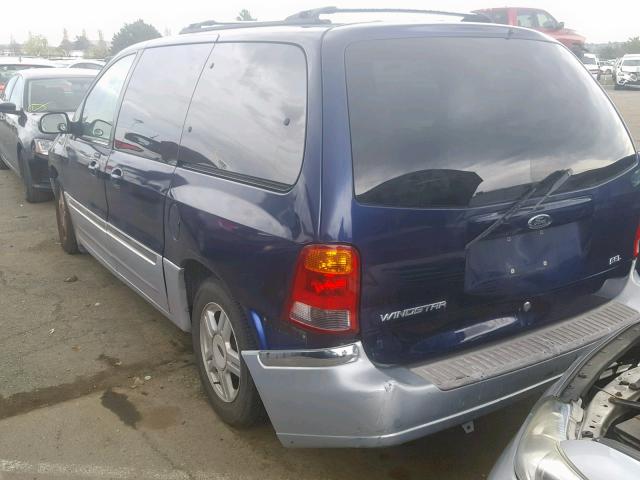 2FMDA534X1BA08936 - 2001 FORD WINDSTAR S BLUE photo 3