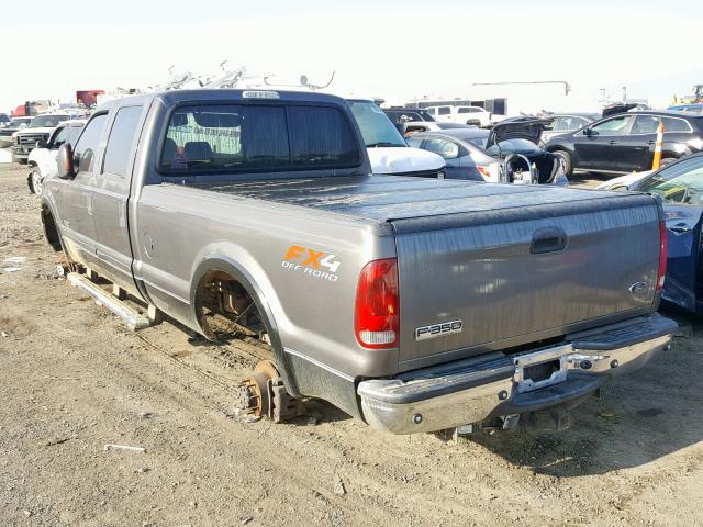 1FTWW31P35EA19481 - 2005 FORD F350 SRW S GRAY photo 3