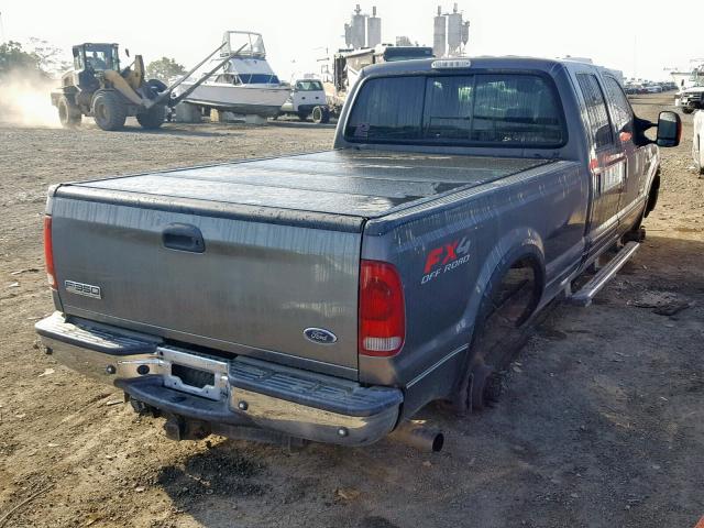 1FTWW31P35EA19481 - 2005 FORD F350 SRW S GRAY photo 4