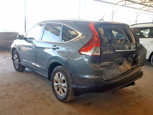 2HKRM3H72EH563284 - 2014 HONDA CR-V EXL GRAY photo 3