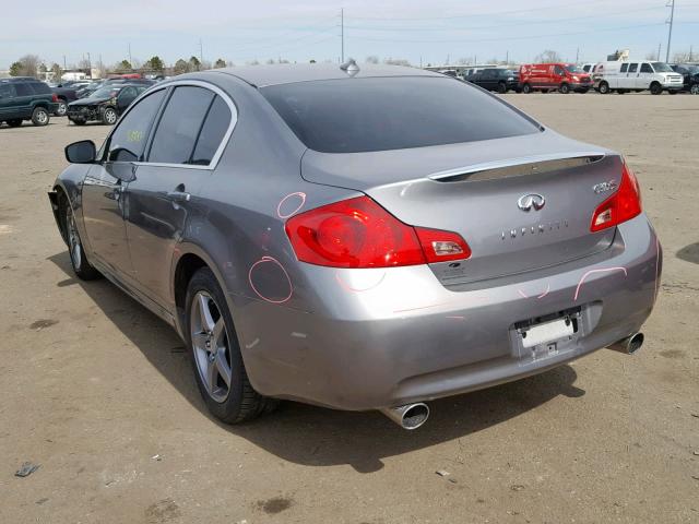 JNKCV61F79M053562 - 2009 INFINITI G37 GRAY photo 3