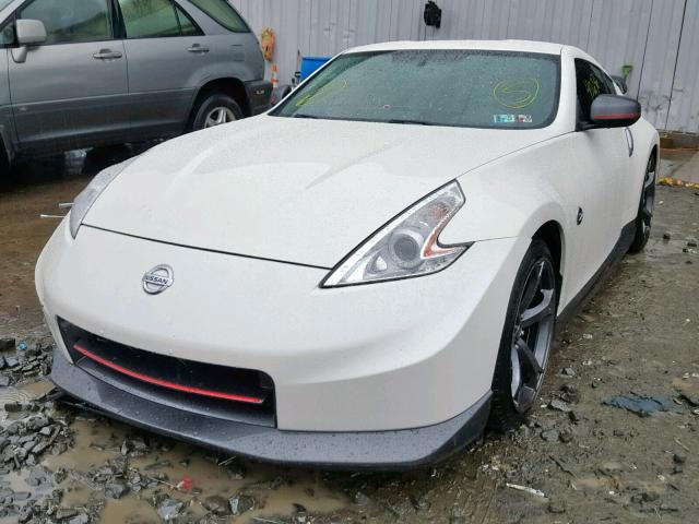 JN1AZ4EH5EM631653 - 2014 NISSAN 370Z BASE WHITE photo 2