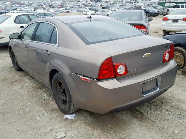 1G1ZG57B68F164944 - 2008 CHEVROLET MALIBU LS BEIGE photo 3