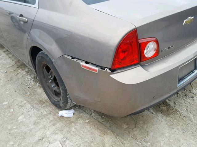 1G1ZG57B68F164944 - 2008 CHEVROLET MALIBU LS BEIGE photo 9